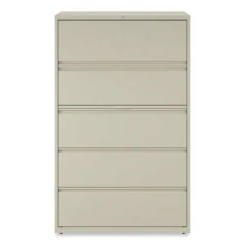 Alera® Lateral File, 5-Drawer, Putty, 42"W x 18.63"D x 67.63"H, Letter/Legal/A4/A5 Size