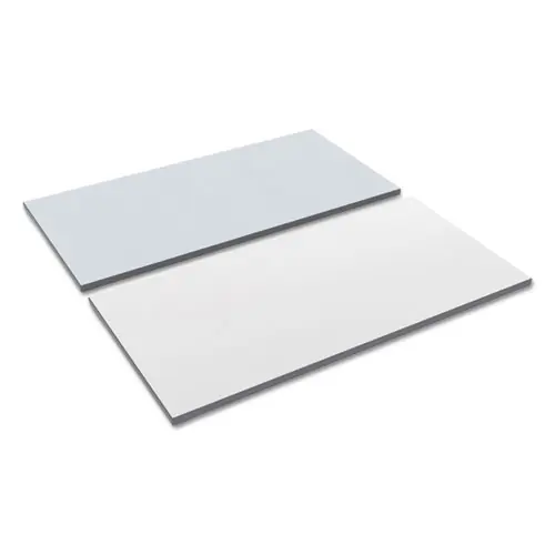 Alera® Reversible Laminate Table Top, Rectangular, 59.38" W x 23.63" D, White/Gray
