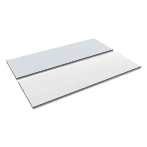 Alera® Reversible Laminate Table Top, Rectangular, 71.5" W x 23.63" D, White/Gray