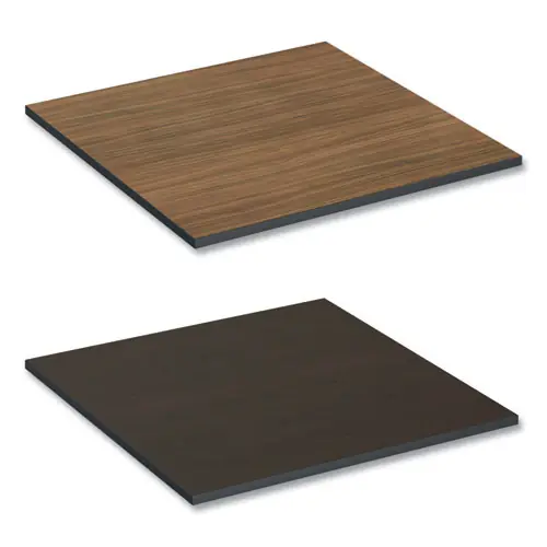Alera® Reversible Laminate Table Top, Square, 35.38w x 35.38d, Espresso/Walnut