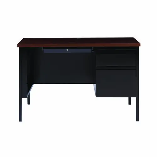 Alera® Single Pedestal Steel Desk