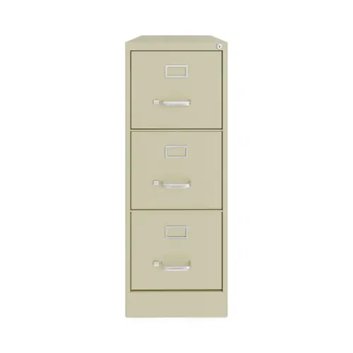 Alera® Three-Drawer Economy Vertical File, Putty, 15" x 22" x 40.19"