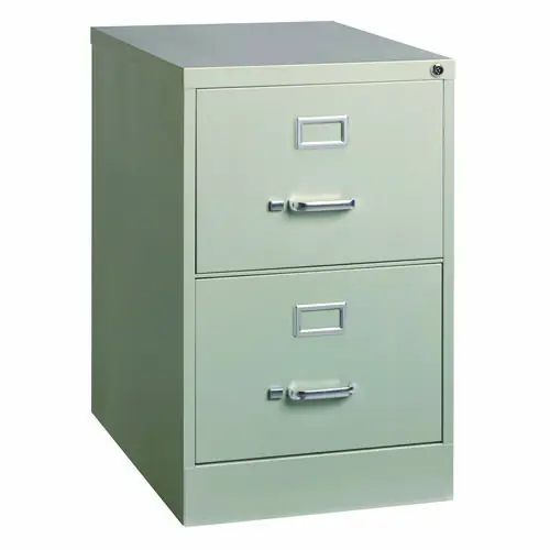 Alera® Two-Drawer Economy Vertical File, Light Gray, 15" x 25" x 28.38"