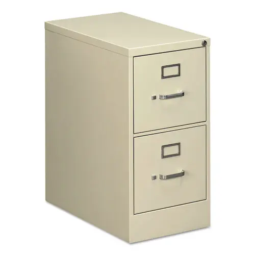 Alera® Two-Drawer Economy Vertical File, Putty, 15" x 25" x 28.38"