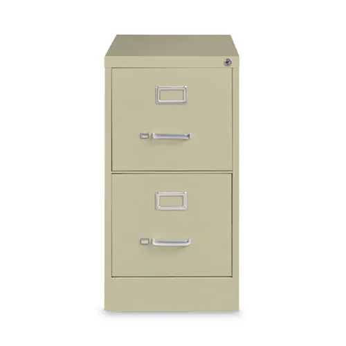Alera® Two-Drawer Economy Vertical File, Letter-Size, Putty, 15"W x 26.5"D x 28.37"H