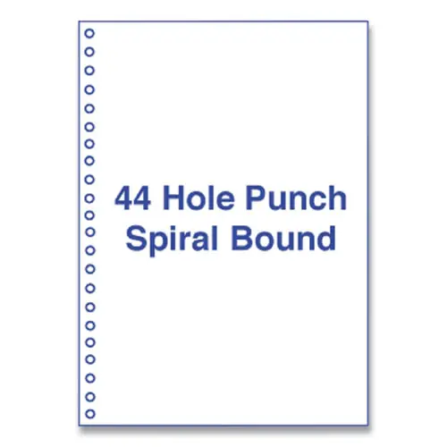 Alliance Perforated and Punched Laser Cut Sheets, 44-Hole Side Punched, 20 lb Bond Weight, 8.5 x 11, White, 500/Ream