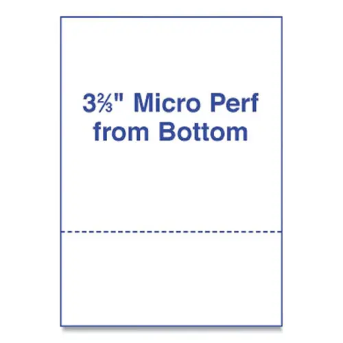 Alliance Perforated and Punched Laser Cut Sheets, 24 lb Bond, 8.5 x 11, White, 500 Sheets