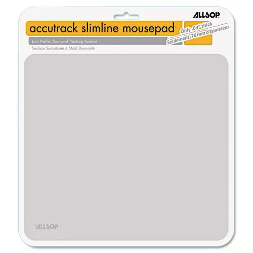 Allsop® Accutrack Slimline Mouse Pad, Silver
