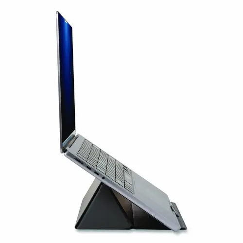 Allsop® Foldio Laptop and Tablet Stand, Black, +30° Tilt, 9.5" x 14.5" x 3", Supports up to 7 lb