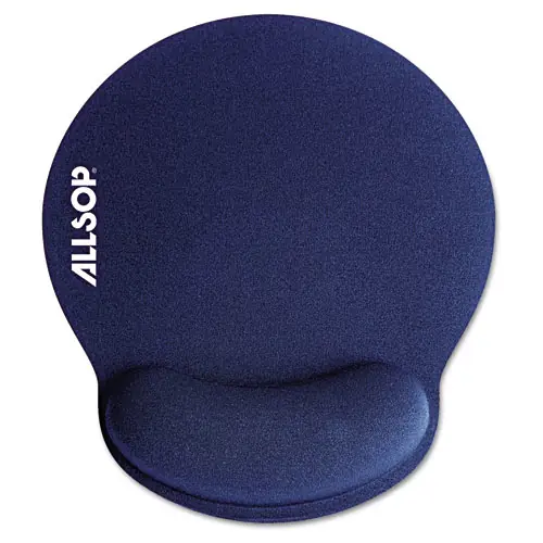Allsop® MousePad Pro Memory Foam Mouse Pad with Wrist Rest, Blue