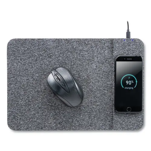 Allsop® Powertrack Wireless Charging Mouse Pad, Gray