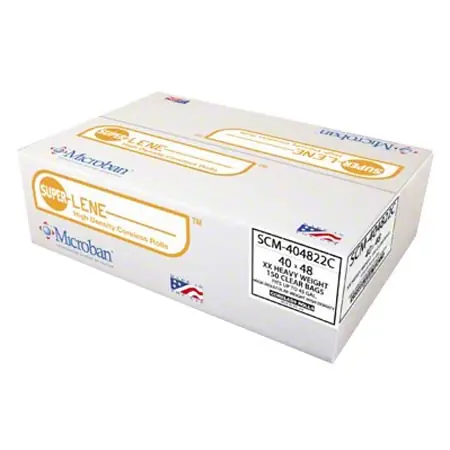 Aluf Super-Lene Hi-Density Coreless Roll Liners - 40" x 48", 16 mic, Clear