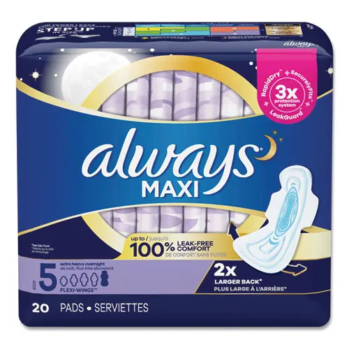 Always® Overnight Maxi Pads