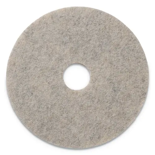 Americo® Combo Burnishing Pads, 20" Diameter, Tan, 5/Carton