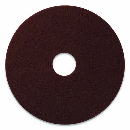 Americo® EcoPrep EPP Specialty Pads, 20" Diameter, Maroon, 10/Carton