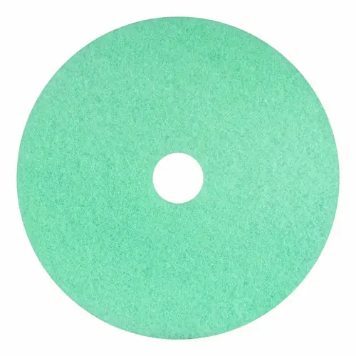 Americo® Luster Lite Burnishing Pads, 20" Diameter, Sky Blue, 5/Carton
