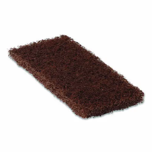 Americo® Octopus Heavy Duty Cleaning Pad, 5 x 9, Brown, 20/Carton
