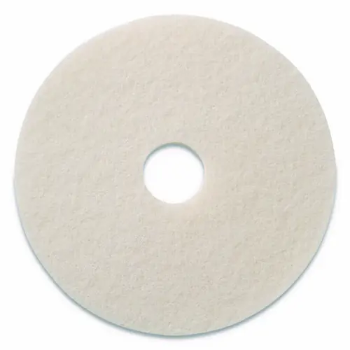 Americo® Polishing Pads, White, 13" Diameter, 5/Carton
