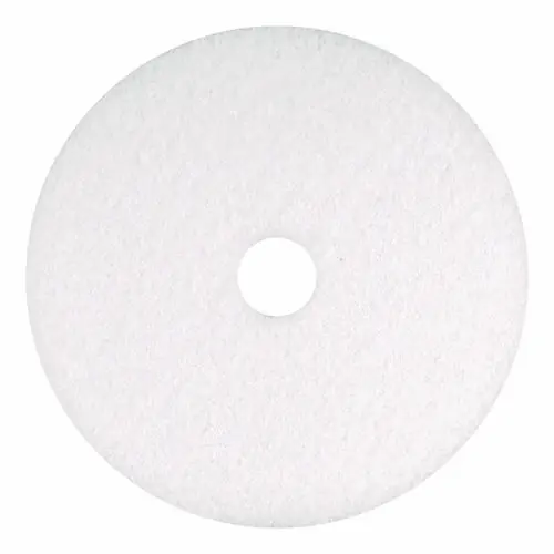 Americo® Polishing Pads, 18" Diameter, White, 5/Carton