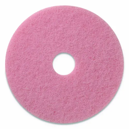 Americo® Remover Burnishing Pads, 27" Diameter, Pink, 2/Carton