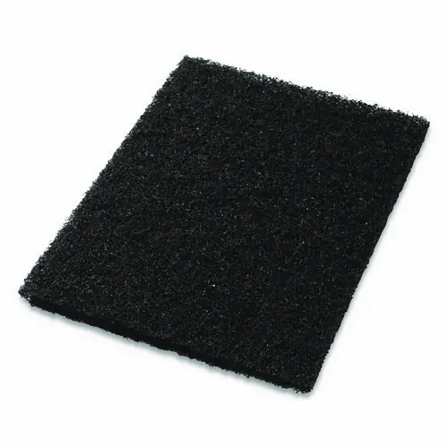 Americo® Scrubbing Pads, 14 x 28, Black, 5/Carton
