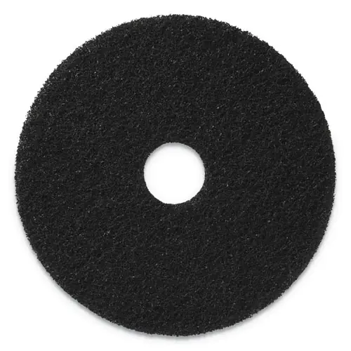Americo® Stripping Pads, 19" Diameter, Black, 5/Carton