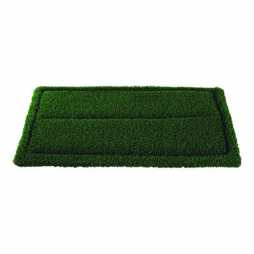 Americo® TurfScrub Brush Floor Pad, 14 x 20, Green, 4/Carton