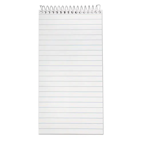 Ampad® Earthwise by Ampad Recycled Reporter's Notepad, Gregg Rule, White Cover, 70 White 4 x 8 Sheets