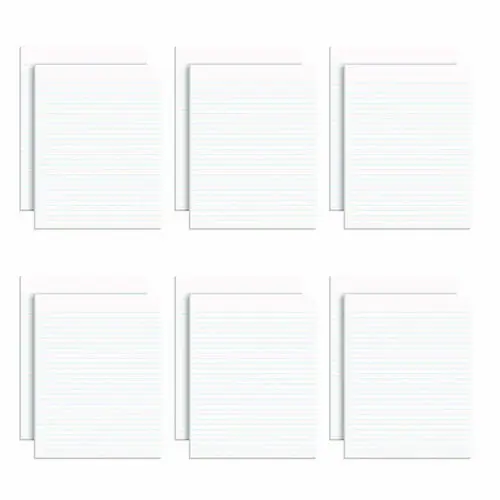 Ampad® Glue Top Pads, Wide/Legal Rule, 50 White 8.5 x 11 Sheets, Dozen