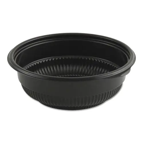 Anchor Packaging MicroRaves Incredi-Bowl Base, 16 oz, Black, Plastic, 250/Carton