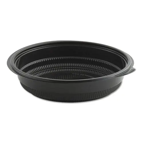 Anchor Packaging MicroRaves Incredi-Bowl Base, 32 oz, Black, Plastic, 150/Carton