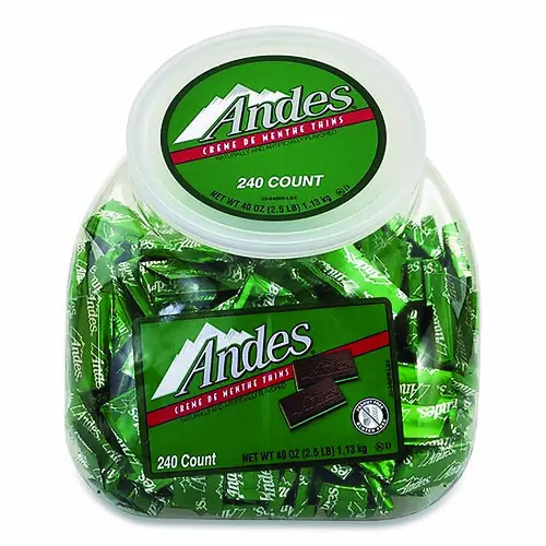 Andes® Creme de Menthe Chocolate Mint Thins, 240 Piece Tub