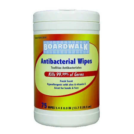 Antibacterial Wipes Hand & Face 75ct, 6-Pack