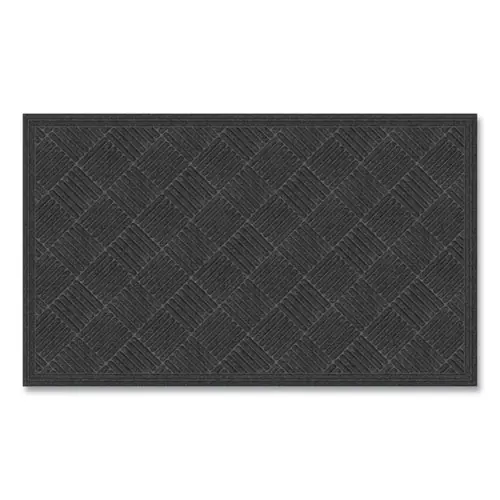 Apache Mills® Ecomat Crosshatch Entry Mat, 36 x 60, Charcoal