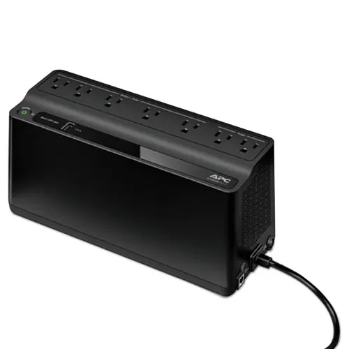APC® Back-UPS 600 VA Battery Backup System, 7 Outlets, 490 J Surge Protection