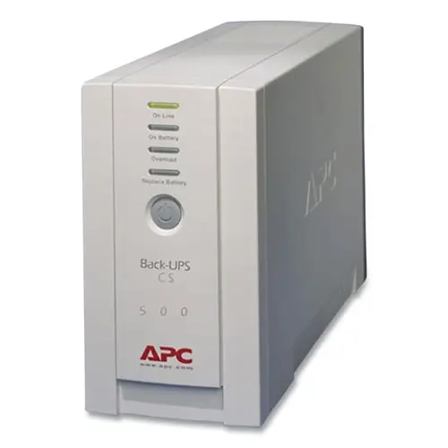 APC® BK500 Back-UPS CS Battery Backup System, 6 Outlets, 500 VA, 480 J