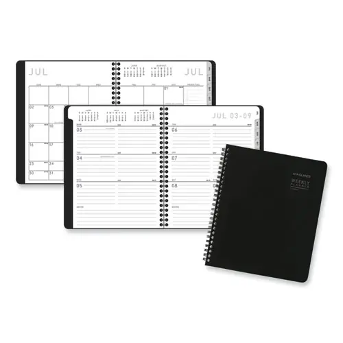 AT-A-GLANCE® Contempo Lite Academic Year Weekly/Monthly Planner, Black Cover, 2024-2025, 12-Month (July to June)