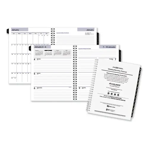 AT-A-GLANCE® DayMinder Executive Weekly/Monthly Refill, 8.75 x 7, White Sheets, 12-Month (Jan to Dec): 2025