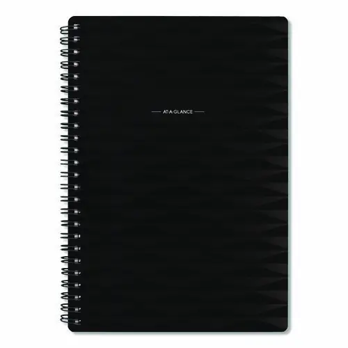 AT-A-GLANCE® Elevation Academic Weekly/Monthly Planner, 8.5 x 5.5, Black Cover, 12-Month (July to June): 2024 to 2025