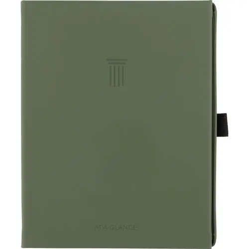 AT-A-GLANCE® Foundation Undated Weekly/Monthly Planner, 8.5" x 6.75", Green Cover, 12-Month, Undated