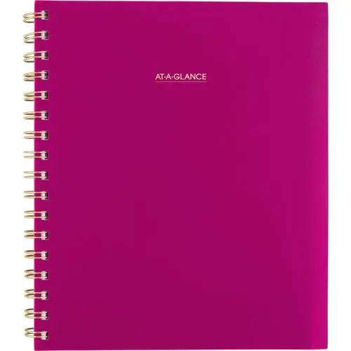 AT-A-GLANCE® Harmony Weekly/Monthly Poly Planner, Purple/Gold, 13-Month, 2025-2026