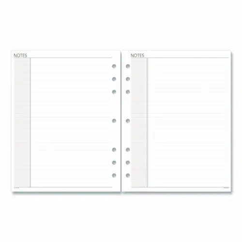 AT-A-GLANCE® Lined Notes Pages for Planners/Organizers, White, 30 Sheets, Undated, 8.5 x 5.5