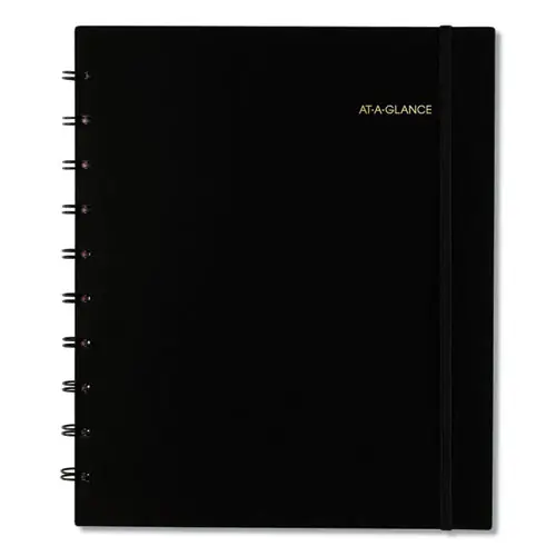 AT-A-GLANCE® Move-A-Page Academic Weekly/Monthly Planners, 11 x 9, Black Cover, 12-Month (July to June): 2024 to 2025