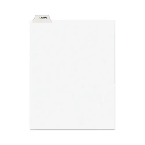 Avery® Avery-Style Preprinted Legal Bottom Tab Divider, 26-Tab, Exhibit J, 11 x 8.5, White, 25/PK