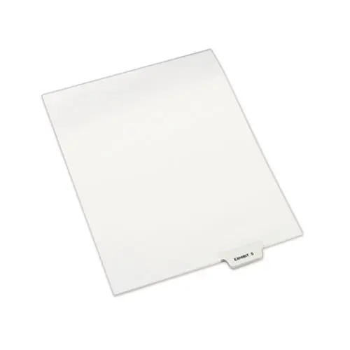 Avery® Avery-Style Preprinted Legal Bottom Tab Dividers, 26-Tab, Exhibit S, 11 x 8.5, White, 25/Pack