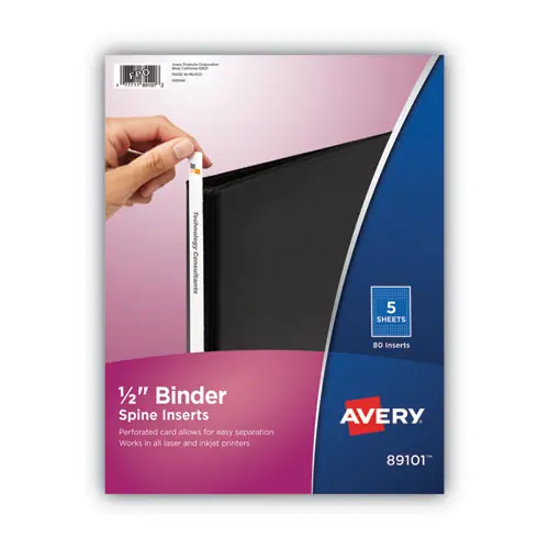 Avery® Binder Spine Inserts