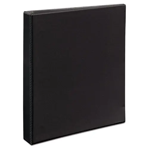 Avery® Durable View Binder with DuraHinge and EZD Rings, 3 Rings, 1" Capacity, 11 x 8.5, Black (9300)