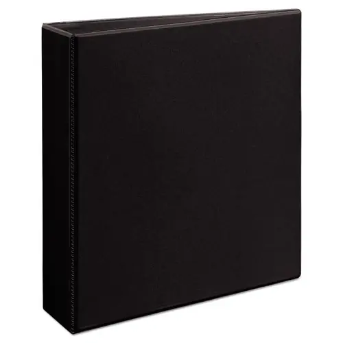 Avery® Durable View Binder with DuraHinge and EZD Rings, 3 Rings, 2" Capacity, 11 x 8.5, Black (9500)