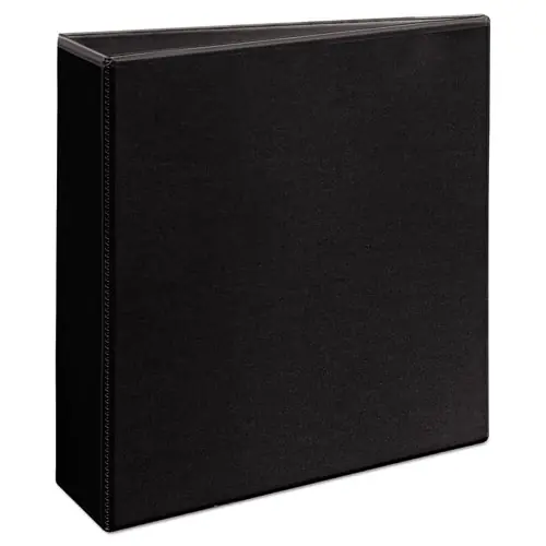 Avery® Durable View Binder with DuraHinge and EZD Rings, 3 Rings, 3" Capacity, 11 x 8.5, Black (9700)