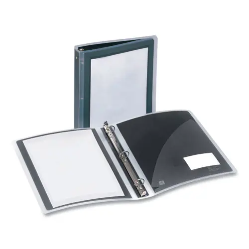 Avery® Flexi-View Binder with Round Rings, Black, 1.5" Capacity, 11 x 8.5, 3-Ring